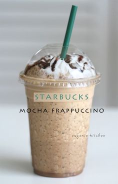 starbucks mocha frappuccino with whipped cream and chocolate