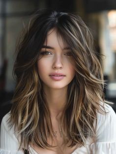 Long Shag Hairstyle 2024 for Women: 32 Stunning Ideas for Every Hair Type and Age Long Shag Haircut With Side Part, Layered Hair Long Brown, Haircuts For Long Hair With Layers 2024, Hairstyles 2024 Women, Long Hair Trends 2024 Haircuts Women, Brown Hair Shag, Modern Shag Haircuts Long Straight, Ombre Layered Hair, Point Cut Hairstyles