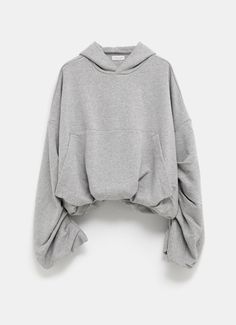 Draped Hoodie Oversized Cotton Hoodie With Pockets, Oversized Long Sleeve Hoodie With Pockets, Oversized Faded Sweatshirt With Drawstring Hood, Oversized Fleece Top With Drawstring Hood, Luxury Oversized Garment-dyed Hoodie, Hoodie Oversize, Dries Van Noten, Sneaker Jewelry, Vestidos Vintage