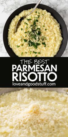 the best parmesan risotto in a skillet