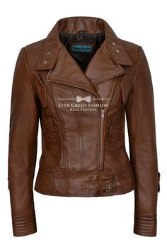 By Evergreen Fashion Enterprises Ltd Ladies SUPERMODEL 4110 Very Sexy & Classic Body Fitting Chestnut Biker Style Waist Length 100% Soft Leather Rock Awesome Real Leather Jacket Product Details Ladies Supermodel New Chestnut Biker Style Motorcycle Soft Napa Leather Rock Jacket All time classic design, now in a ladies cut. Made from genuine real lambskin soft napa leather. Thick and durable. A very good quality jacket which will fit nicely on any lady. Real leather ages beautifully with time. It Rock Jacket, How To Wear Shirt, Women Suits Wedding, Real Leather Jacket, Biker Style, Casual Fall Outfits, Lambskin Leather, Chestnut