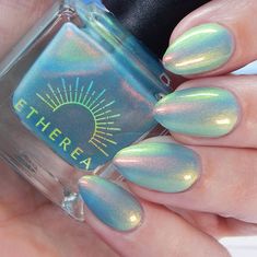 Nail Polish Aesthetic, Polish Aesthetic, Nail Art Designs For Beginners, Easy Nail Art Designs, Cute Nail Polish, Metallic Nail, Metallic Nail Polish, Beauty Hacks Nails, Nail Polish Brands