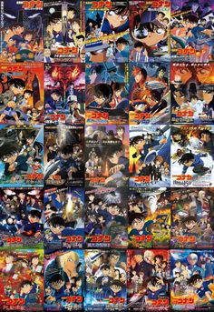 an image of anime character collages in various colors and sizes, all with different characters