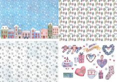 Download our free White Christmas printable papers, toppers and sentiments for card making, papercraft and scrapbooking.