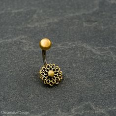 Tribal, Beautiful Flower Mandala Belly Button Ring Material : 316L Surgical Steel Pin, The Bottom disc's is made of Sterling silver 925 ( Use scroll bar to choose your one or both) Top ball's diameter is: 0.19 Inch - 5mm Bottom disc's diameter is: 0.39 Inc - 10mm Pin is : 14g - 1.6mm thick and 0.47 Inc - 11.5mm long *Nickel Free You can find more belly piercing at this link- https://www.etsy.com/shop/Umanativedesign?section_id=16522336&ref=shopsection_leftnav_5 All of our Umanative Design je Adjustable Gold Belly Rings For Wedding, Scroll Bar, Indian Navel, Belly Button Jewelry, Belly Bars, Button Rings, Navel Piercing, Belly Button Ring, Belly Piercing