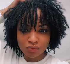 Microlocs With Bangs, Micro Locs With Bangs, Medium Length Micro Locs, Beads On Micro Locs, Loc Bob On Micro Locs, Micro Locs Interlocking, Microlocs 1 Year, Loc Growth, Micro Locks