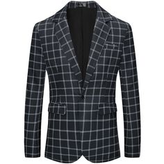 A plaid blazer is a versatile wardrobe addition that adds a stylish touch to your look. The plaid blazer is made from lightweight materials that provide a comfortable fit. Plaid blazers can be worn with formal or casual shirts to create business looks. Suitable for business events, weddings, or other casual occasions. Spring Plaid Sport Coat For Business Casual, Casual Plaid Blazer For Business, Business Looks, Linen Sport Coat, Create Business, Business Jacket, Fluffy Jacket, Long Overcoat, Slim Fit Blazers