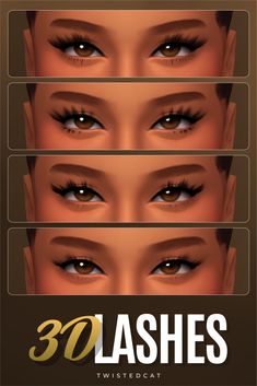 3D Lashes Ts4, Maxis match eyelashes cc for the sims 4 Sims 4 Cas Cc Eyelashes, Lash Sims 4 Cc, Maxis Match Sims 4 Cc Eyelashes, Ts4 3d Eyelashes, Sims Cas Ideas, Lash Cc Sims 4, Sims 4 Cc Finds Lashes, Maxis Match Lashes, Sims 4 Mods Lashes