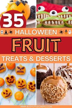 25 halloween fruit treats and desserts