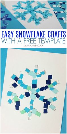 an easy snowflake craft for kids to make