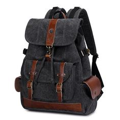 File 9220c7ca4e large School Backpack College, Lace Backpack, Backpack Diy, Canvas Backpack Women, School Rucksack, College Backpacks, Large Backpack Travel, Cool Backpack, Backpacks School