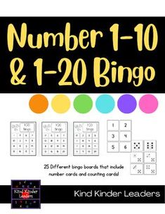 the number 1 to 10 and 120 bingo game