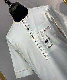 Elegant White Long Sleeve Agbada, Elegant Kurta For Eid And Traditional Ceremonies, White Long Sleeve Agbada For Traditional Ceremonies, Elegant White Kurta With Dabka, White Long Sleeve Agbada For Eid, Elegant Fitted Dabka Kaftan, Elegant Fitted Kaftan With Dabka Details, Formal White Long Sleeve Thobe, Elegant Fitted Festive Thobe