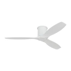 a white ceiling fan against a white background