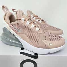 Nike Air Max 270 Women’s Size 5 Pink Oxford Silver New DM8326-600. New without Box Authentic product If you are purchasing the item, please do research and/or refer to the proper sizing guide to ensure that it will fit Nike Air Max 270 Women, Air Max 270 Women, Pink Nike Shoes, Air Max Women, Nike Air Max 270, Air Max 270, Nike Huarache, Air Max Sneakers, Cute Shoes