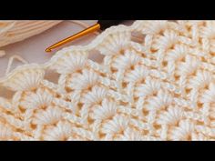 the crochet pattern is being worked on