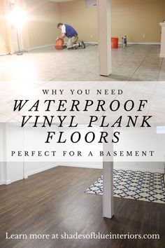 an empty room with the words why you need waterproof vinyl plank floors