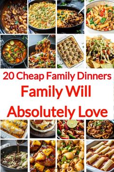 20 cheap family dinners that are absolutely loveable