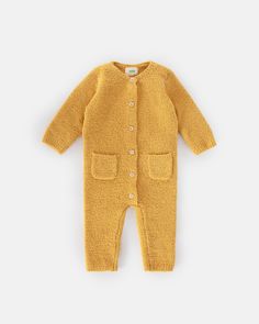 Amber// Solid Onesie For Playtime In Fall, Super Soft Long Sleeve Onesie For Playtime, Cozy Fall Onesie For Playtime, Dad Diaper Bag, Baby Outerwear, Sweater Jumpsuit, Rain Pants, Long Romper, Matching Pajamas