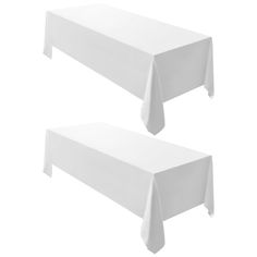 two white tablecloths on top of each other