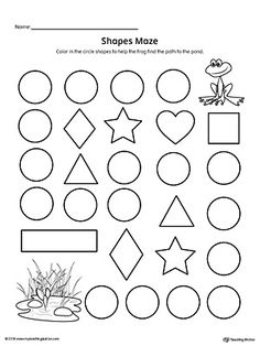 the worksheet for shapes and numbers to be used in children's books