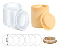 the contents of a candle are shown in this image