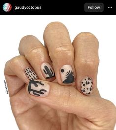 Boho Western Nails, Desert Nails, Spring Nail Inspiration, Nail Art Spring, Rodeo Nails, Cowboy Nails, Texas Nails, Holloween Nails, Western Nails