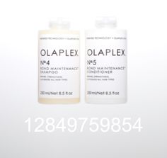 two bottles of olaplex next to each other