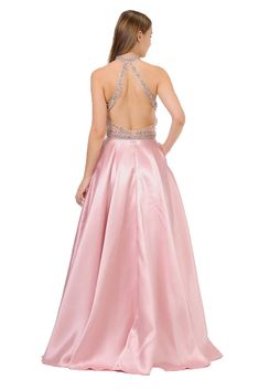 Sparkle and shine in this long illusion high neck dress with beaded sweetheart bodice by Poly USA 8344. Made out of mikado, this beautiful formal gown features a sleeveless illusion bodice encrusted with sparkly beads and sequins, flirty open back with cut out, side pockets, floor length A-line skirt, and a zipper closure. Affordably priced under $300, this long evening dress is perfect for any formal event and will keep you on budget! Designer: Poly USA Style Number: 8344 Material: Mikado, 100% Evening Dress With Illusion Neckline For Debutante Ball, Fitted Gown With Illusion Neckline For Debutante Ball, Fitted Ball Gown With Illusion Neckline For Debutante Ball, Embellished Satin Evening Dress For Prom, Elegant Gown With Illusion Neckline For Debutante Ball, Debutante Ball Gown With Illusion Neckline And Floor-length, Floor-length Gown With Illusion Neckline For Debutante Ball, Debutante Ball Floor-length Ball Gown With Illusion Neckline, Glamorous Satin Ball Gown For Prom