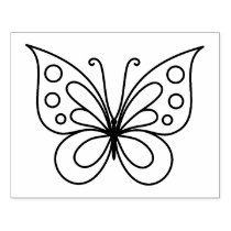 a black and white drawing of a butterfly with dots on it's wings, in the shape of a butterfly