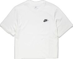 Nike Athleisure Workout T-shirt, Nike Sportswear Crew Neck Tops, Nike Crew Neck Sportswear Top, Nike Crew Neck Tops For Sports Season, Nike Sporty Tops, Nike Crew Neck Sports Tops, Casual Crew Neck Sports Top, Nike Crew Neck Athletic Fit Activewear, Nike Functional Sports Tops