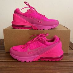 !!!Shoes Without Shoes’ Box!!! Brand New Nike Air Max Pulse Color: Fierce Pink Size :Women 6.5 Style Code:Fd6409-600 This Color Is Sold Out Online! *********** Please Take A Close Look Of All The Pics And Videos. You Will Get The Exactly Pair Displayed In The Pics. All The Sales Are Final And I Don’t Accept Returns. Nike Air Vapormax Women, Nike Air Max Pink, Olive Shoes, Navy Blue Wedges, Pink Nike Shoes, Black Casual Shoes, Black Athletic Shoes, Purple Nikes, Shoes Box