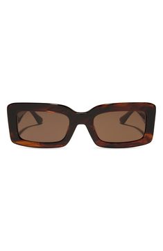 Polarized lenses lend superior clarity to these stylish sunglasses in a chic rectangular silhouette. 51mm lens width; 23mm bridge width; 140mm temple length 100% UV protection CR-39 lenses Acetate Imported DIFF Eyewear participates in give-back initiatives that provide reading glasses to those in need Brown Rectangular Sunglasses With Tinted Lenses, Brown Rectangular Sunglasses With Mirrored Lenses, Brown Tinted Rectangular Sunglasses, Brown Rectangular Tinted Sunglasses, Classic Rectangular Acetate Sunglasses, Modern Brown Rectangular Sunglasses, Trendy Rectangular Acetate Sunglasses, Rectangular Sunglasses With Mirrored Lenses, Diff Eyewear