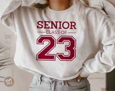 Class 2023, Senior 2022, 2023 Svg, Senior Overalls, Senior Year Of High School