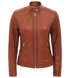 🖤✨ **Introducing our stunning Brown Leather Bomber Jacket for ladies crafted with 100% original lambskin leather. This motorcycle jacket is a true luxury gift for your wife or any special woman.  Handmade with care, its brilliant design ensures timeless style. 🌟🧥 Our jacket is rich brown in color, exuding elegance. It's not just any jacket - it's a biker's dream with sheep leather goodness. 🏍️🐑 We offer customized orders too, ensuring your perfect fit. 📏👌 Please review our sizing chart be Racer Leather Jacket, Women Leather Jacket, Cafe Racer Leather Jacket, Leather Jacket Women, Tan Leather Jackets, Leather Store, Womens Biker Jacket, Lambskin Leather Jacket, Slim Fit Jackets