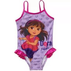 Dora The Explorer And Friends Toddler Girl 1-Piece Swimsuit Size 2t New Without Tags! Item Comes From A Smoke Free Home I Do Not Accept Returns! All Sales Are Final! If You Are Happy With Your Purchase Please Leave All 5 Star Ratings. Thanks For Looking! Pink Character Print Onesie For Playtime, Cute Pink Onesie With Character Print, Cute Character Print Onesie For Play, Cute Character Print Onesie For Playwear, Fun Character Print Swimwear For Playtime, Pink Playful Onesie With Character Print, Playful Pink Onesie With Character Print, Cute Summer Onesie With Character Print, Pink Cartoon Print Onesie For Summer