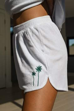 The terry set for a weekend away or a day on the beach. Our Out of Office Terry Tee Set features our softest terry cloth fabric with embroidered palm tree accents across the arms, chest, and shorts. This two piece set includes a round-collared oversized tee with matching high rise, mid thigh shorts. Detailed embroidered OOO and palm tree accents "It's Okay To Take A Break" embroidered design across back Comfortable, elasticated stretch along shorts waistline Front pockets on shorts Two piece mat Terry Cloth Outfit, Foot Care Routine, Two Piece Matching Set, How To Get Tan, Mid Thigh Shorts, Hype Clothing, Out Of Office, Sweat Set, Tee Set