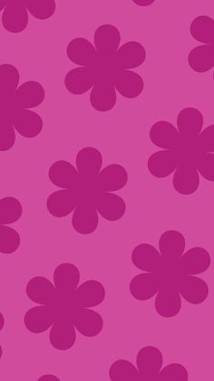 a pink flower pattern on a purple background