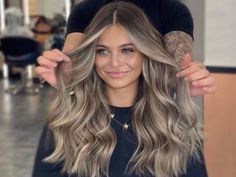 Dark Ash Blonde Hair, Brown Hair Inspiration, Blonde Highlights On Dark Hair, Brunette Hair With Highlights, Dark Hair With Highlights, Brown Hair With Blonde Highlights, Ash Blonde Hair, Brown Hair Balayage, Hair Done