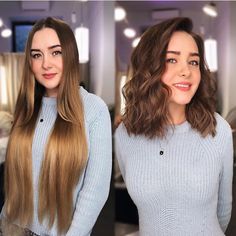 Long Bob Before And After, Long To Lob Before And After, Long Hair To Lob Before And After, Long Hair To Bob Before And After, Rose Brunette, Brunette Medium, Medium Highlights