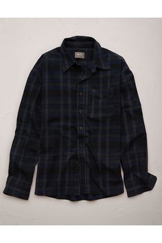 Heavyweight brushed flannel/Woven plaid fabric with a super soft worn-in wash/Patch pocket at chest/Sustainable corozo button closure Rugged Plaid Flannel Shirt, Rugged Plaid Cotton Flannel Shirt, Casual Washed Plaid Flannel Shirt, Sneaker Heels Wedges, Aerie Bras, Athletic Fit Jeans, Black Flannel, Graphic Tee Dress, Stocking Stuffer Gifts