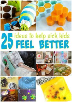 25 ideas to help sick kids feel better in their homes and gardens, including homemade soaps