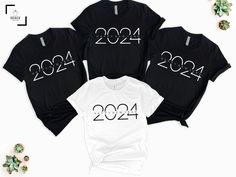 "New Years Shirt, New Year 2024 Shirts, Family New Years Sweatshirt, Custom New Years Long Sleeve Shirt, Kids 2024 Shirt, Kids New Year Shirt Hello there! Welcome to our store SerixDesign, we are glad to see you here. The main purpose of our store is to make you happy. We see you as a friend, not just a customer. If you have any questions or would like to purchase a custom design, please contact us. We are sure you will like our designs. We will try our best to make you satisfied. HOW TO ORDER YOUR SHIRT? 1-) Please Check and Review All Photos. 2-) Choose your T-Shirt Size and T-Shirt Color from the drop-down menus. 3-) Choose your amount as much as you want. 4-) Click the ADD TO CART button. You can return or complete the checkout process to add more product colors for your family members 2024 T Shirt Design New Year, New Year Shirts Ideas Family, Family New Years Shirts, Family Shirt Design, Family New Years Eve, New Years Eve Shirt, New Year Shirt, New Years Shirts, Popular Shirt