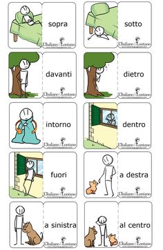 the spanish language flash cards with pictures of people and animals