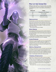 Monk Subclasses 5e, Monks Dnd, Subclasses 5e, Abandoned Kingdom, Outer Gods, Dnd Idea