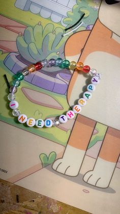 Kandi Bracelets Singles, Kandi Singles Ideas, I Need Therapy, Kandi Inspo, Kandi Ideas