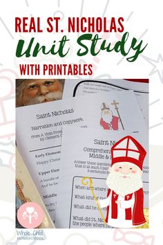 the real st nicholas unit study with printables