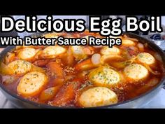 delicious egg boil with butter sauce recipe