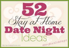 52 Stay At Home Date Night Ideas - Go Cheap or Go Home Stay At Home Date Night, Boyfriend Stuff, High Fashion Hair, Couple Activities