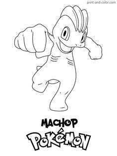 the pokemon coloring page with an image of a cartoon character in black and white, which is